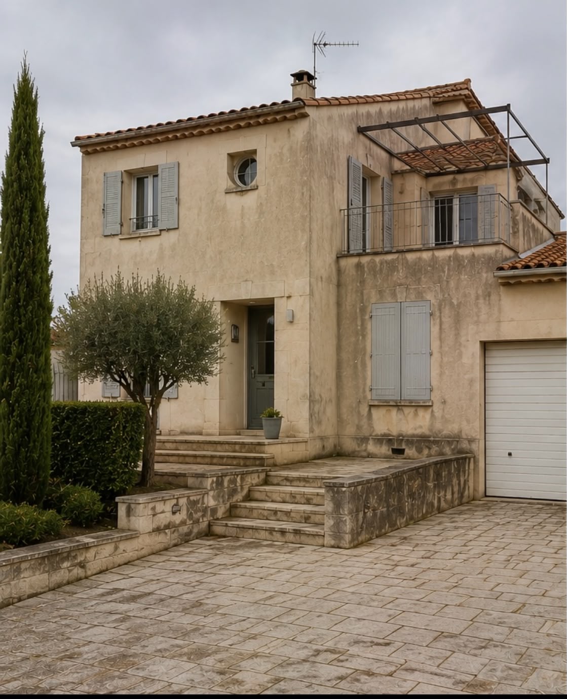 Façade avant travaux d'isolation thermique extérieure
